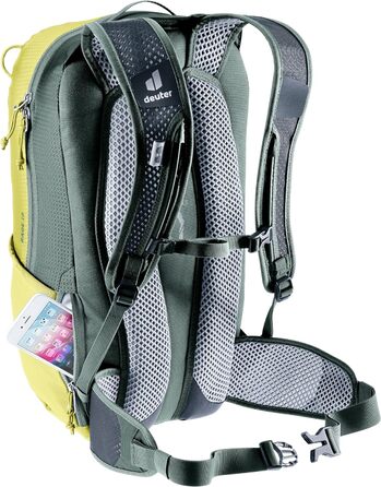 Велосипедний рюкзак Deuter Race 16 л, зелений, легкий