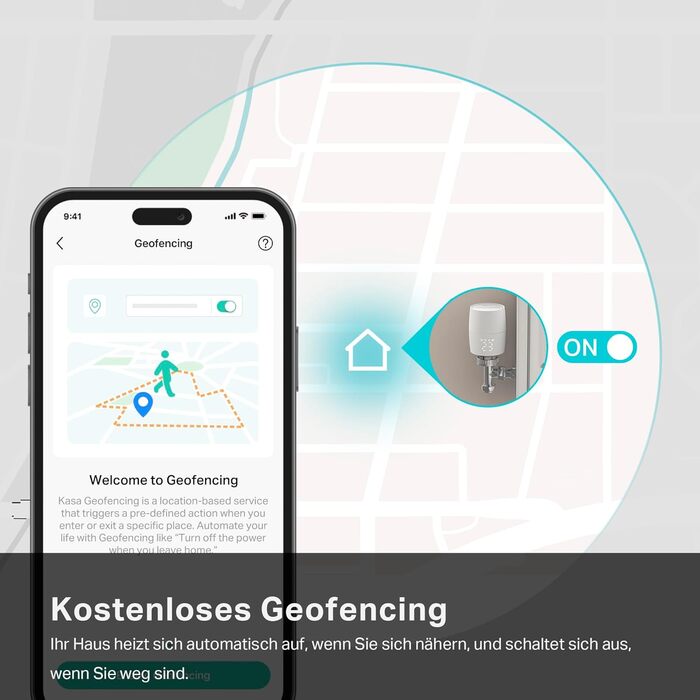 TP-Link Kasa Smart Термостат для радіатора WiFi Starter Kit (Хаб + 1 Термостат), Керування опаленням через додаток Kasa, Геофенсинг, Розпізнавання відкритих вікон, Matter, Сумісність з Alexa