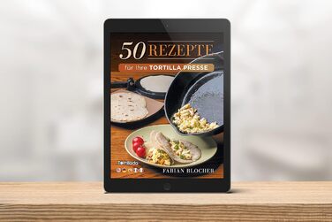 Прес для тортильї Tortillada з чавуну 16 см + електронна книга з рецептами