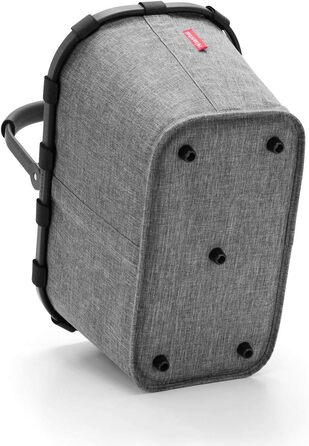 Кошик для покупок Reisenthel Carrybag Frame Twist Silver з кришкою Black, сріблясто-чорний