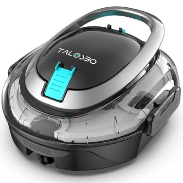 Робот-пилосос для басейну TALOSBO S2 (2026) з акумулятором, подвійним фільтром, автоматичним очищенням (90 хв), самопаркування, для басейнів до 85 м²