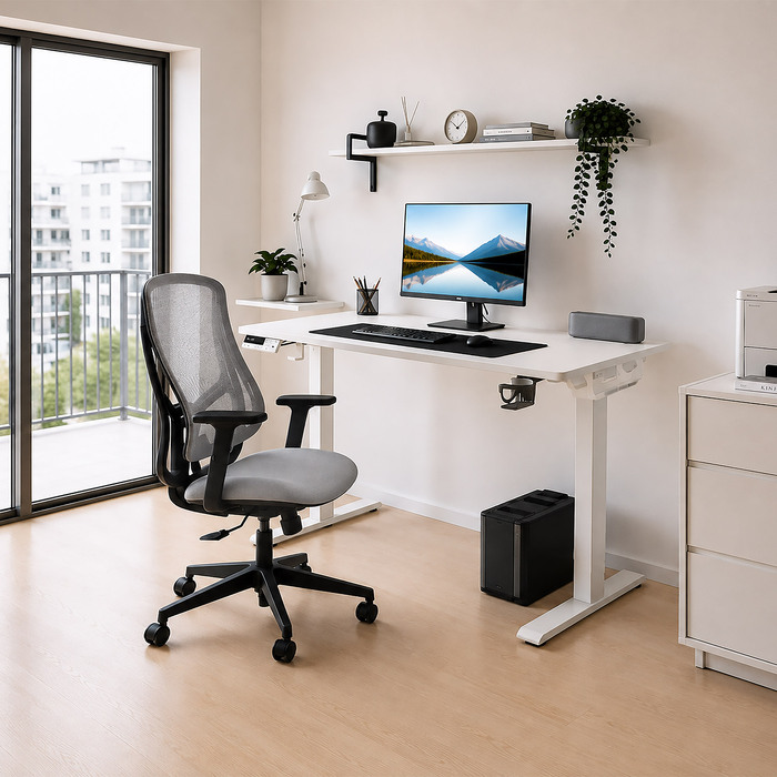 Крісло Mealux Flow Lite Fabric Grey (арт. HF-B20 F/G)