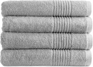 Набір банних рушників PHLOX 70x140 см, 4 шт., 100% бавовна, сертифікат Oeko-Tex, 600 г/м², м'які та вбираючі, преміум-якість, пісочний колір