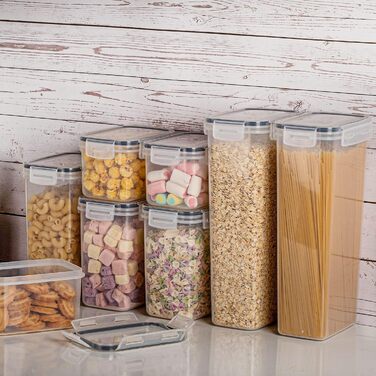 Vtopmart Набори контейнерів для зберігання продуктів з кришкою, 32 шт. BPA-free, для кухні, борошно, цукор, крупи, з ручкою та етикетками