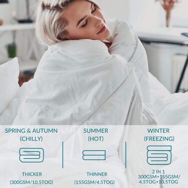 Зимова ковдра BEDSURE 135x200 см, тепла ковдра для сну (450 г/м²), преміум-якість