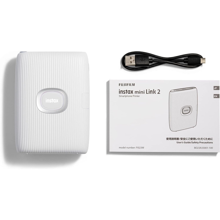 Друк фото з телефону INSTAX Mini LINK 2, Компактний принтер, Білий, Clay White