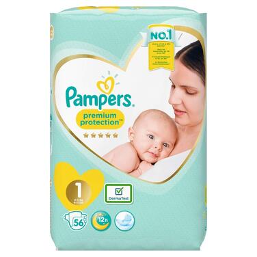 Підгузки Pampers Premium Protection розмір 1 (2-5 кг), 56 шт.