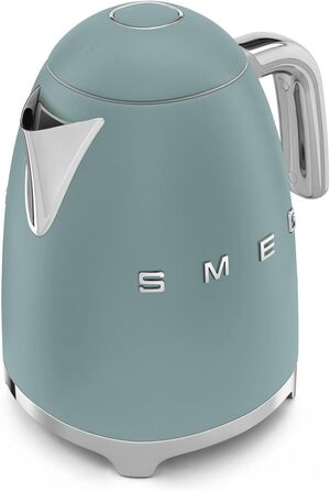Електрочайник Smeg KLF03EGMEU смарагдовий, стиль 50-х, 1,7 л