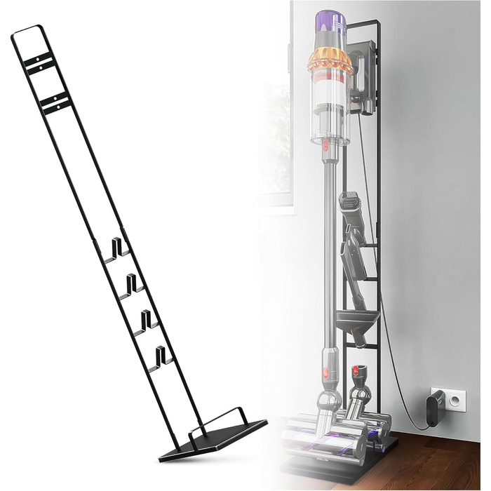 Стійка для пилососа Filterlux для Dyson Gen5, V15s, V15, V12 Slim, V11, V10, V8, V7 – міцний тримач для акумуляторного пилососа, органайзер для аксесуарів, без свердління
