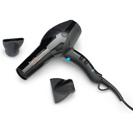 Фен для волосся Diva Styling Rapida 4000 Pro, 4 температурні та 2 швидкісні режими, Cool-Shot, надійний AC-мотор, чорний онікс