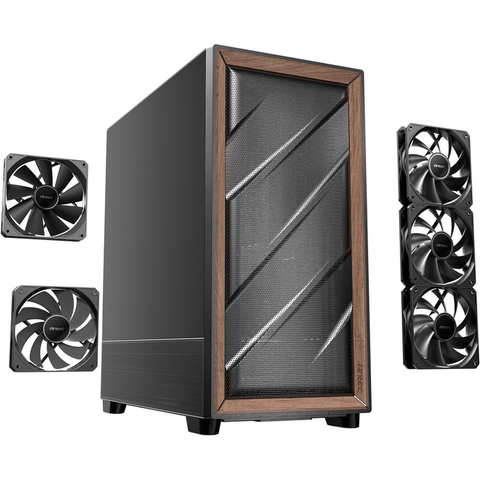 Корпус для ПК Antec GEH Flux SE Midi Tower чорний, для ігрових та офісних систем, вентиляція, роздрібна версія