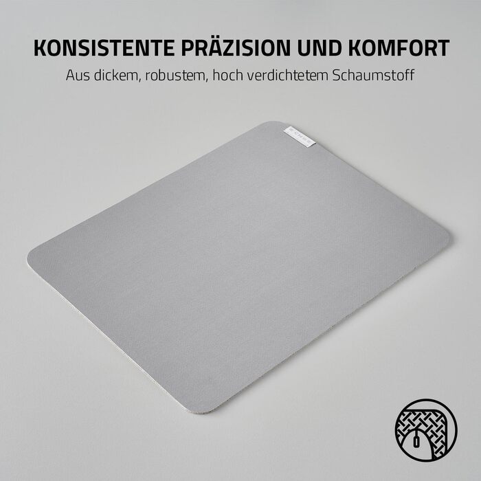Ігровий килимок для миші Razer Pro Glide (сірий) — м'який килимок для офісу та продуктивності, мікротканина, протиковзаючий гумовий основу, 940 x 410 x 3 мм