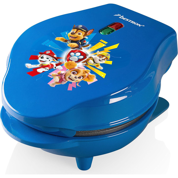 Міні-вафельниця Paw Patrol для дітей, Ø 10 см, синя, офіційна ліцензія, з індикатором випікання, для свят