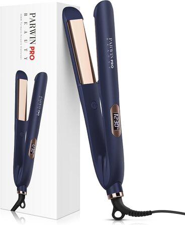Професійний випрямляч та плойка для волосся PARWIN PRO BEAUTY 2-в-1, іонний, nano-титанове покриття, широка шовкова пластина, LCD дисплей, температура 130-230°C