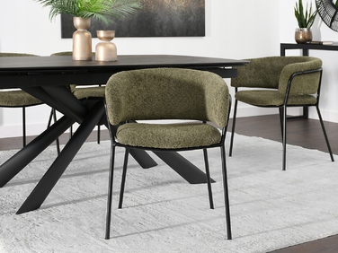 Стілець Mebel-Partner, оббивка тканина, зелений, 1 шт.
