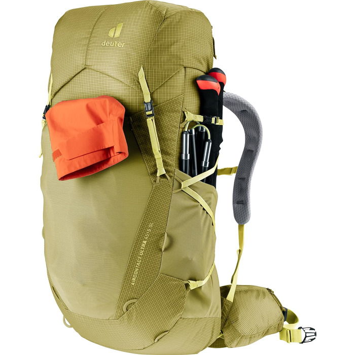 Жіночий трекінговий рюкзак Deuter Aircontact Ultra 45+5 л, ультралегкий, Linden-sprout