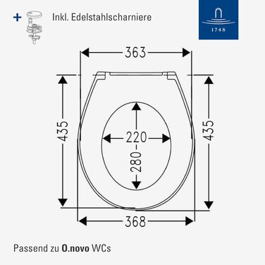 Сидіння для унітаза Villeroy & Boch O.novo D-подібне, біле (Alpin), з мікроліфтом SoftClose, знімне, термопласт Duroplast, 9M38S101