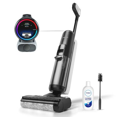 Tineco Smart Nass-Trocken Пилосос з технологією iLoop, Бездротовий 2-в-1 для вологого та сухого прибирання, З функцією самоочищення та LED-дисплеєм для твердих підлог та шерсті тварин