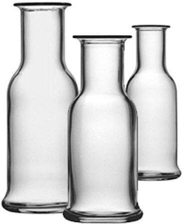 Набір скляних карафнів Stölzle Lausitz Purity, 500 мл, 6 шт. — Скляні графи для води, лимонаду та вина, ударостійкі та придатні для посудомийки, прозорі