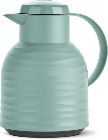 Термос Emsa Samba Wave Isolierkanne, 1 літр, Quick Press, скло, зелений, Made in Germany