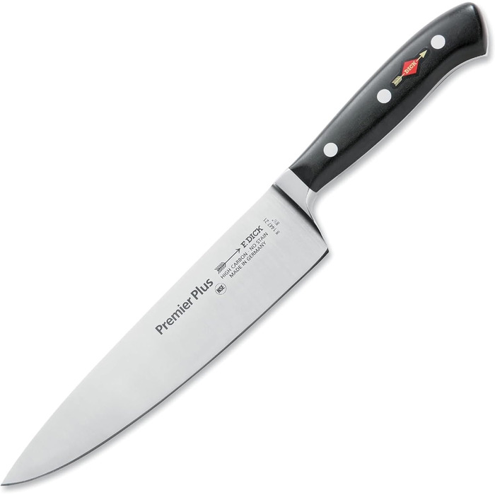 Ніж кухарський F. DICK Premier Plus, 21 см, нержавіюча сталь X50CrMoV15, 56 HRC