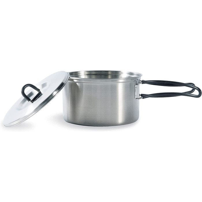 Набір посуду Tatonka Cookset Regular 16 x 9 см з нержавіючої сталі для туризму та кемпінгу