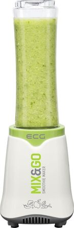 Смузі-мейкер ECG SM 3510 Mix&Go, 350 Вт, пластик, біло-зелений