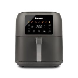 Аерофритюрниця Girmi FG92 Ecofrit Deep XXL 8л, 1700 Вт, цифрова панель керування, 7 програм, антипригарне покриття, матово-сіра