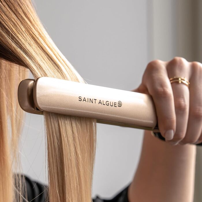 Випрямляч для волосся Demeliss Saint Algue GOLD з кераміко-турмаліновими пластинами 150-230°C для гладкого та хвилястого волосся