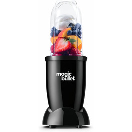 Електричний міні-блендер Magic Bullet, 200 Вт, 3 насадки, чорний