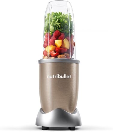 Смузі-мейкер Nutribullet Pro NB904CP 900 Вт, 700 мл, електричний блендер для смузі, компактний, легке очищення