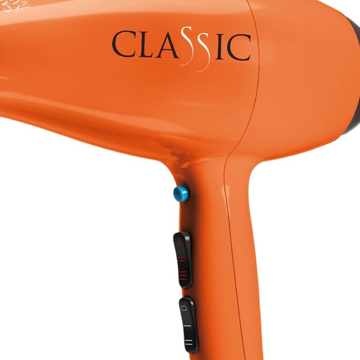 Фен Gama Italy Professional 2200 Вт, професійний, італійський мотор, довговічний, ергономічний дизайн, помаранчевий