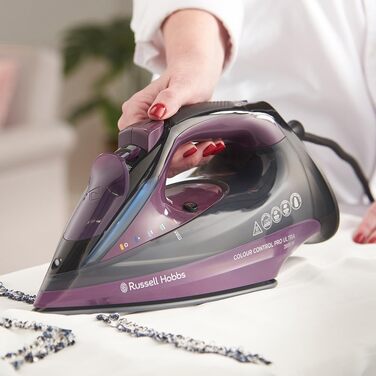 Праска парова Russell Hobbs 2800 Вт з керамічною підошвою, антикальцевим захистом та функцією самоочищення