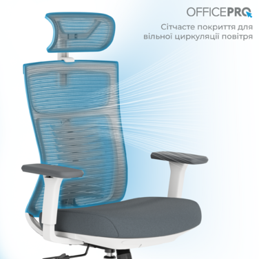 Крісло офісне OfficePro Balance OC550-W-DG-DG