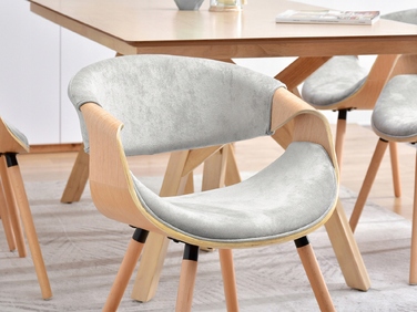 Стілець Mebel-Partner, тканина, сірий, 1 шт.