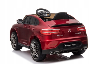 Дитячий електромобіль Mercedes GLC 63S (4x4, 180 Вт) — бордовий, глянцевий лак