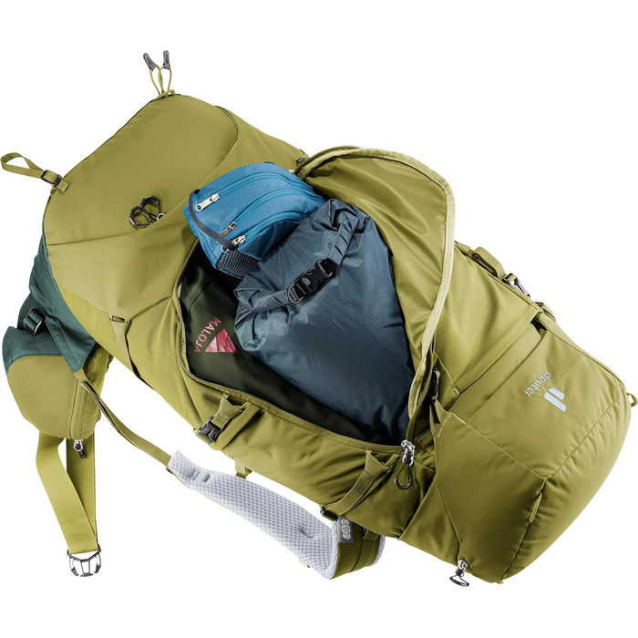Туристичний рюкзак Deuter Aircontact Core 40+10 л, зелений, модель 2024, для трекінгу
