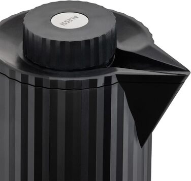 Термос Alessi Plissé MDL12 G - дизайнерський, чорний, 1 л (100 cl), з подвійними стінками, з термопластичного матеріалу