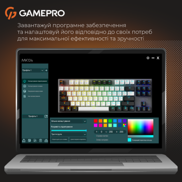 Бездротова механічна клавіатура GamePro Genesis Joker Pro (MK124G) 87% Red switches