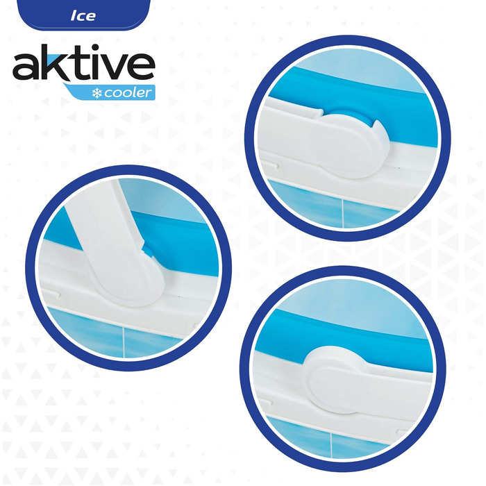 Термосумка ColorBaby Aktive 62249 для пляжу, жорстка, 6 л, 29x19x20,5 см, для продуктів, багатобарвна, легка