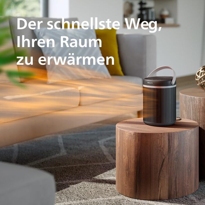 Керамічний тепловентилятор-товпік Philips Smart 5000 серії, 2000 Вт, чорний