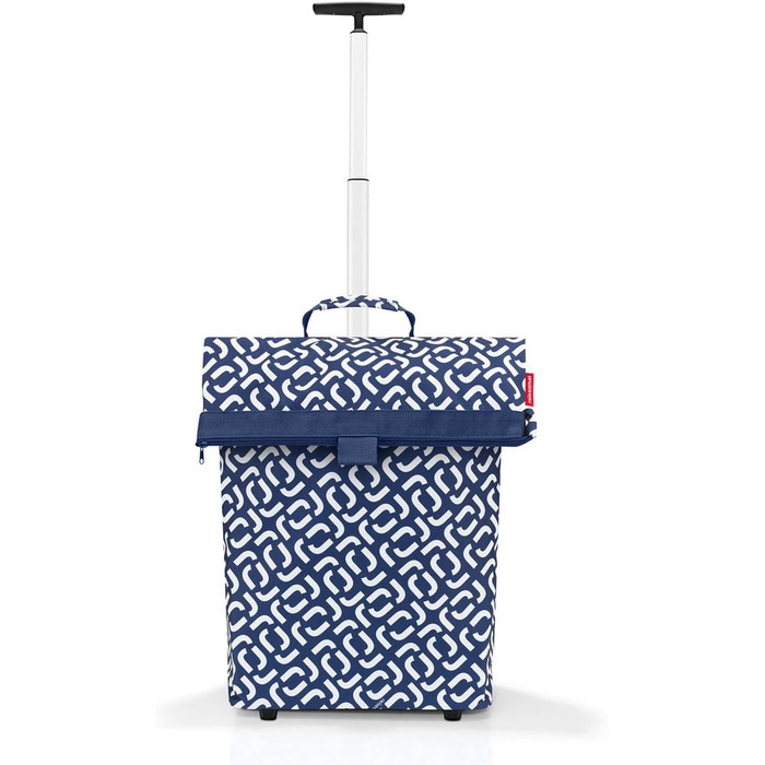 Сумка-візок reisenthel Trolley M Signature Navy, срібна рама, водонепроникна, з блискавкою, для покупок