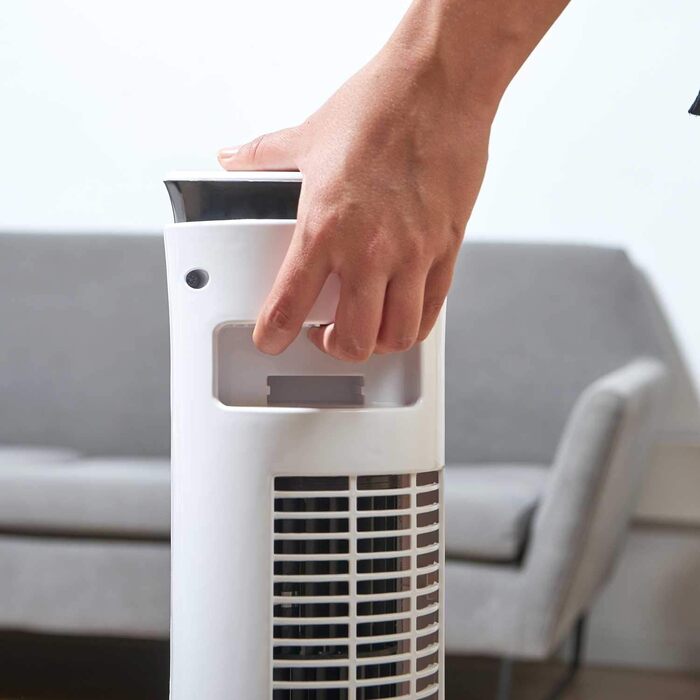 Вентилятор-колона Black+Decker BXEFT47E, 45 Вт, пластик, без пульта, 81 см, білий