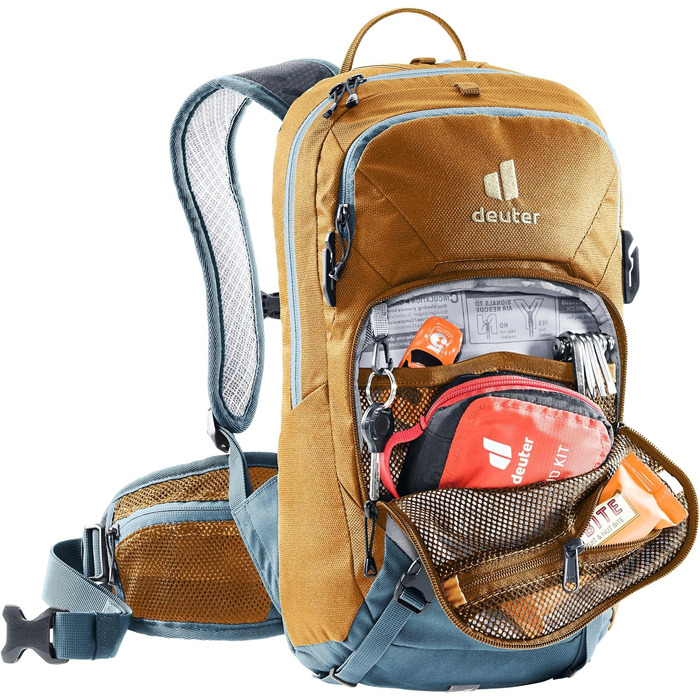 Дитячий рюкзак Deuter Attack 8 Jr з протектором, 8 л, кориця-блакитний, унісекс
