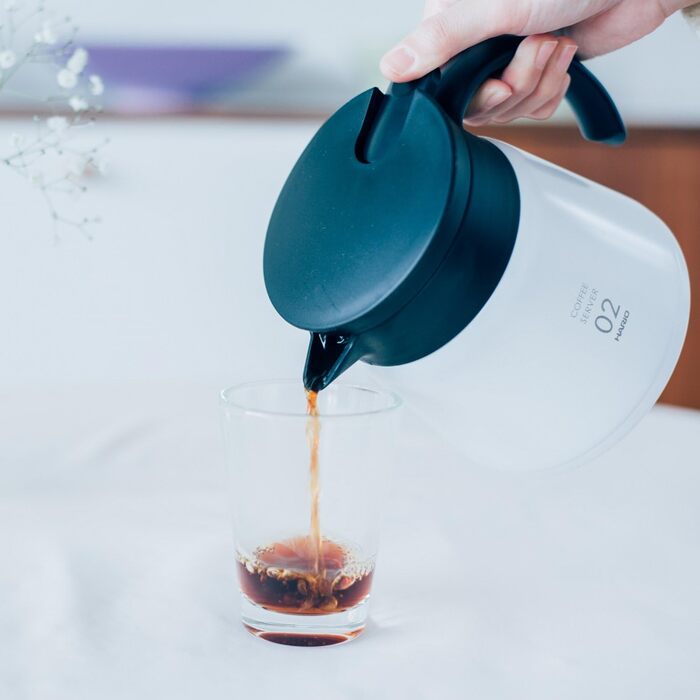 Чайник Hario V60, 550 мл, білий, нержавіюча сталь/пластик