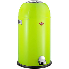 Смітник Wesco Kickmaster 33 л, лимонно-зелений, 37.5x37.5x69 см, нержавіюча сталь