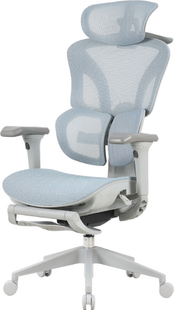 Крісло офісне OfficePro Elite OC950GLB Gray/Light Blue