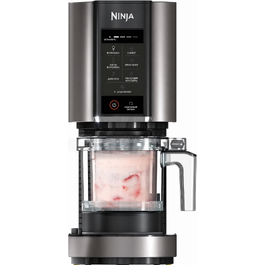 Морожениця та десертна машина Ninja CREAMi NC300EU, 1,4 л, 7 програм, 3 чаші, для морозива, джелато, сорбету, смузі та молочних коктейлів, чорна/срібляста