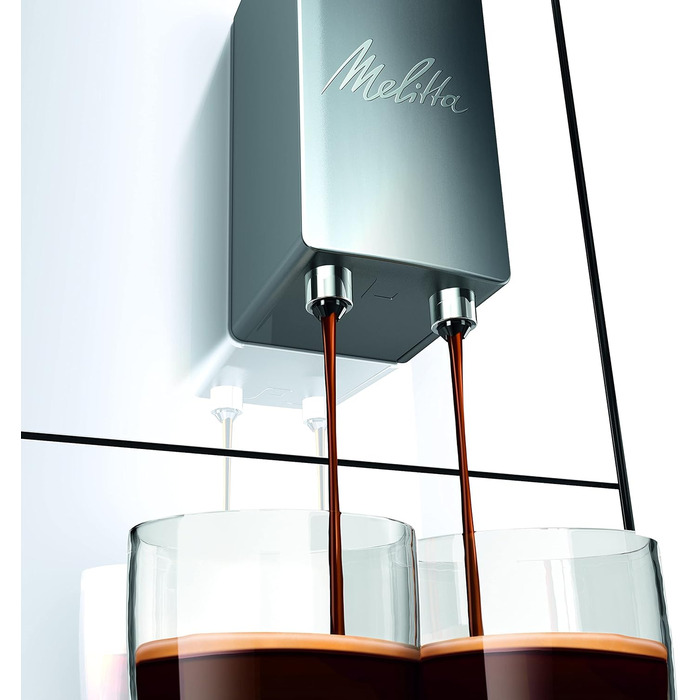 Кавомашина Melitta Solo - автоматична еспресо-кавоварка з регулюванням висоти, компактна модель з знімним резервуаром для води, для приготування еспресо та кави Crème