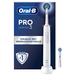 Електричні зубні щітки Oral-B Pro 3 3900 (набір 2 шт) + 3 смінні насадки, 3 режими чищення, 360° контроль тиску, White/Black